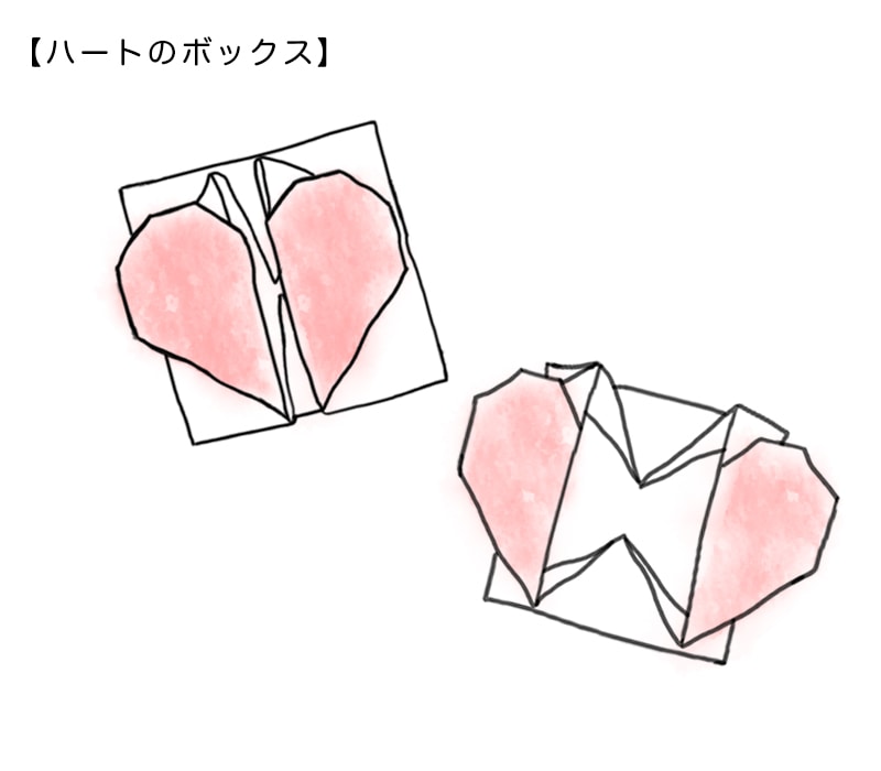 ハート型のしおり
