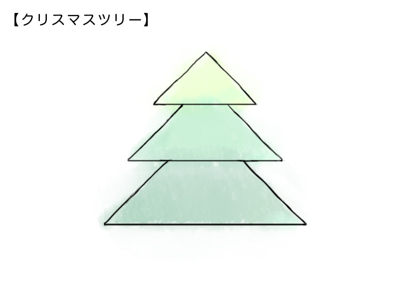 ツリーの折り方