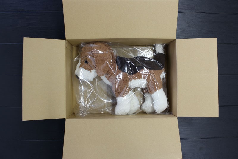 ダンボールに入れる
