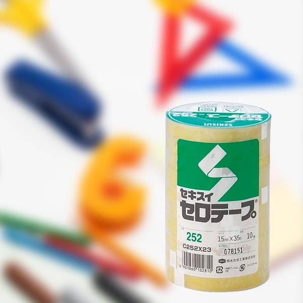 積水化学工業 セキスイ セロテープ No.252 15mm×35m巻 10巻/袋
