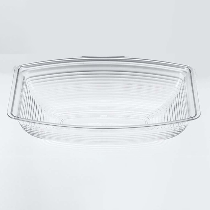 キャンブロ　長角型リブド　サラダボール RSB1014CW（135）クリア  1個（ご注文単位1個）【直送品】