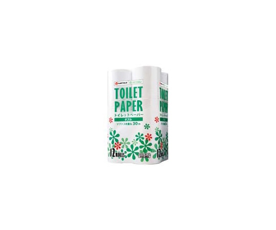 スマートバリュー トイレットペーパー ダブル 12個 N010J-W-1P 1パック(ご注文単位1パック)【直送品】
