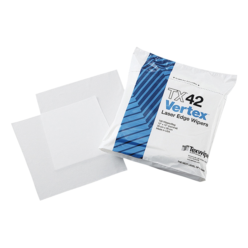 テックスワイプ(Texwipe) 高吸収ワイパー Vertex? 300×300mm 100枚入 TX42 1袋(ご注文単位1袋)【直送品】