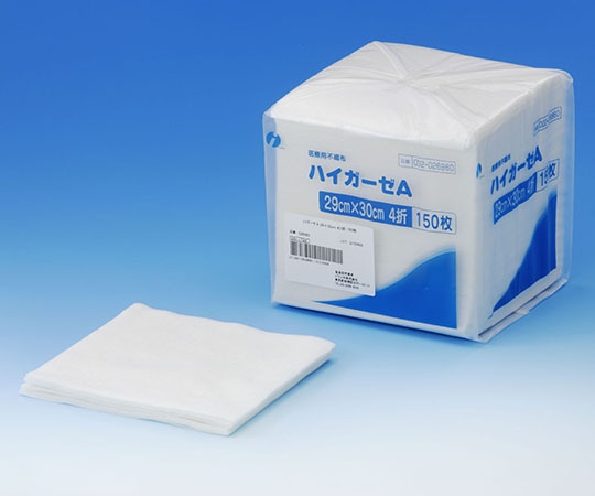 イワツキ ハイガーゼA 29×30cm 4折 150枚 002-026960 1包(ご注文単位1包)【直送品】