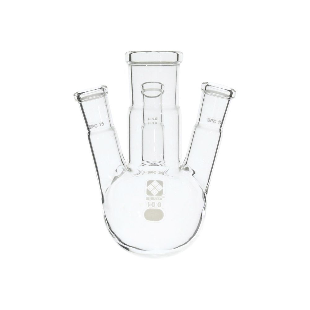 柴田科学 SPC四口丸底フラスコ 100mL 030180-15100 1個(ご注文単位1個)【直送品】