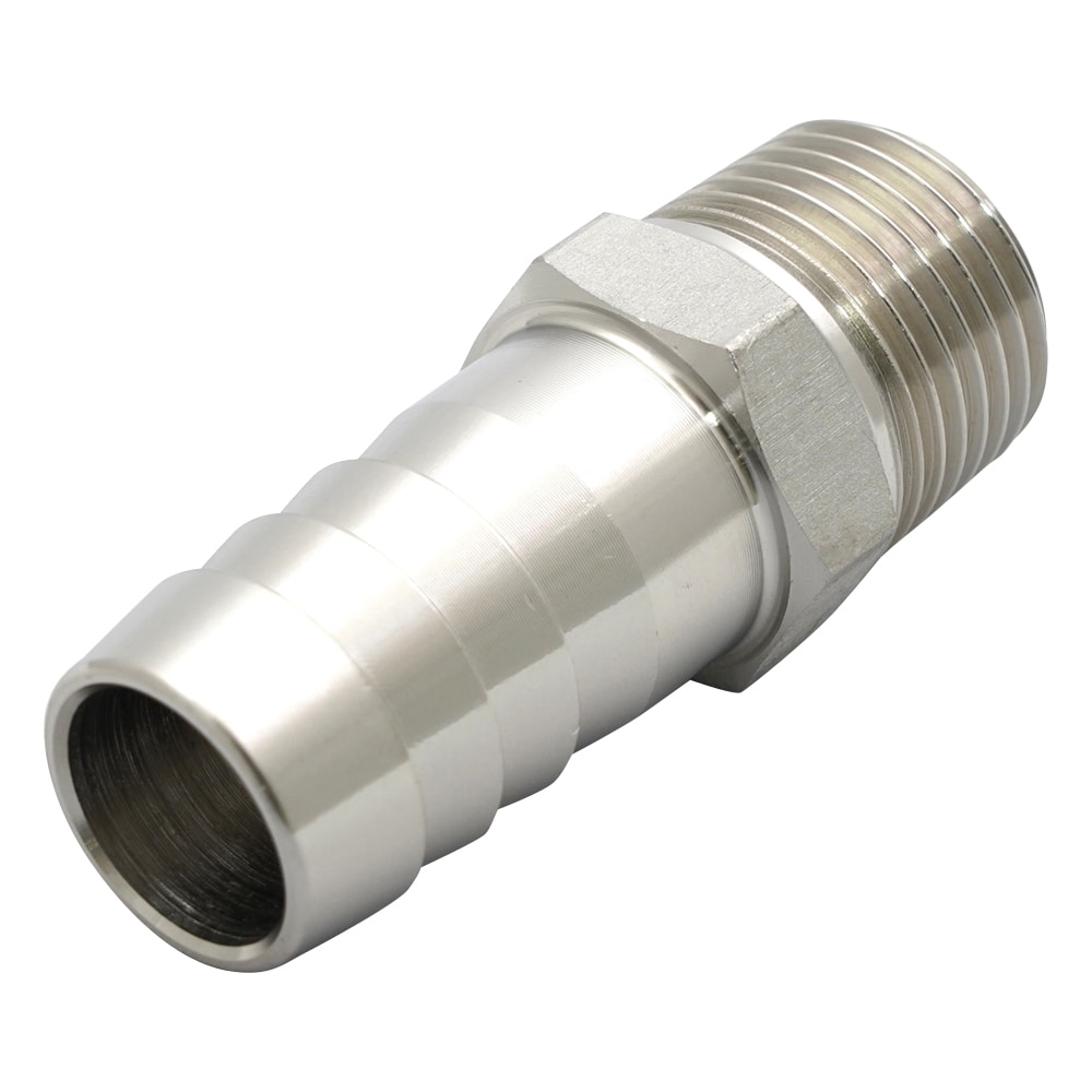 アズワン 六角ホースニップル(ステンレス製) 1/2PT-19 1個(ご注文単位1個)【直送品】