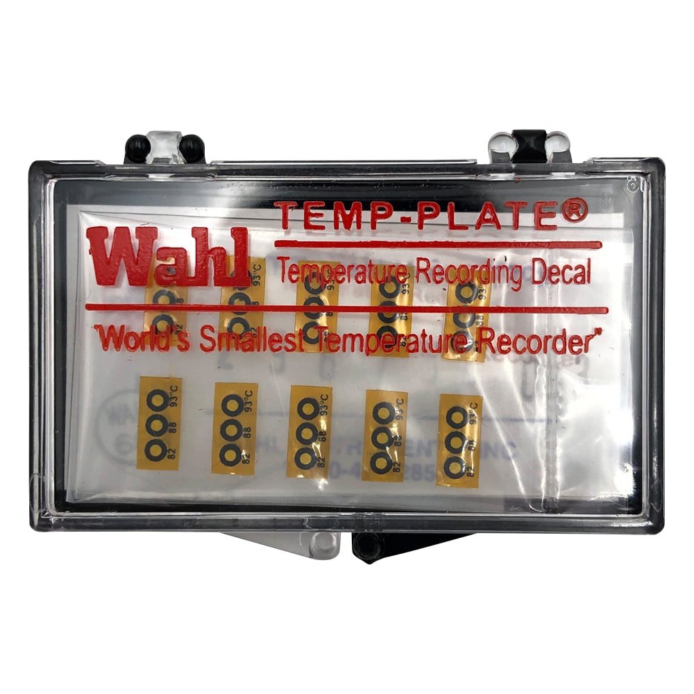 Wahl　instruments テンプ・プレート（不可逆性） 3点表示 1箱（10枚入）　430V-083 1箱（ご注文単位1箱）【直送品】