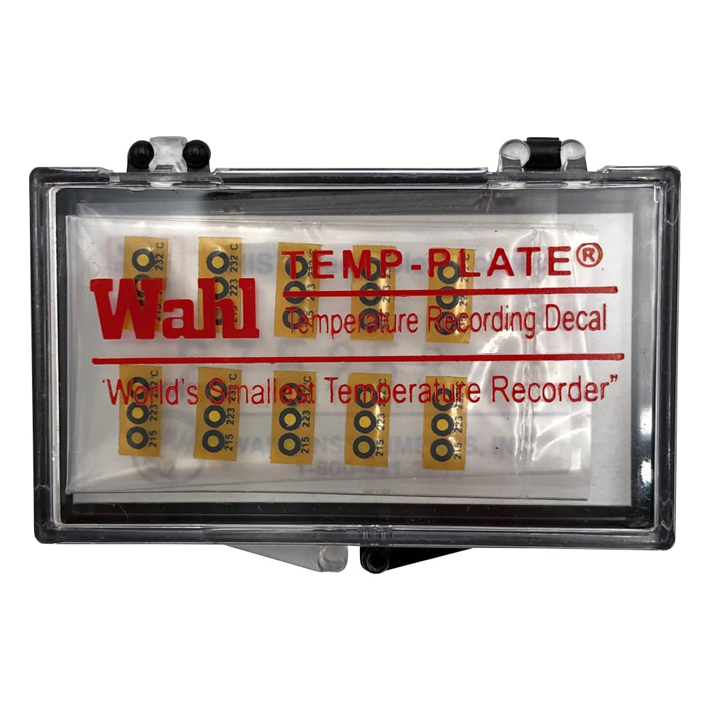 Wahl　instruments テンプ・プレート（不可逆性） 3点表示 1箱（10枚入）　430V-215 1箱（ご注文単位1箱）【直送品】