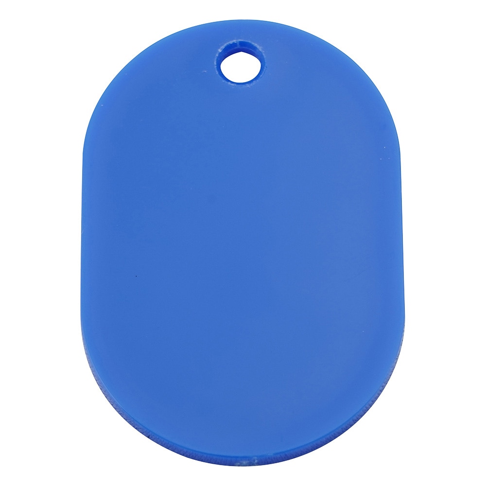 共栄プラスチック 番号札 小(31×45mm) 番号無し ブルー 1組(50枚入) 1組(ご注文単位1組)【直送品】