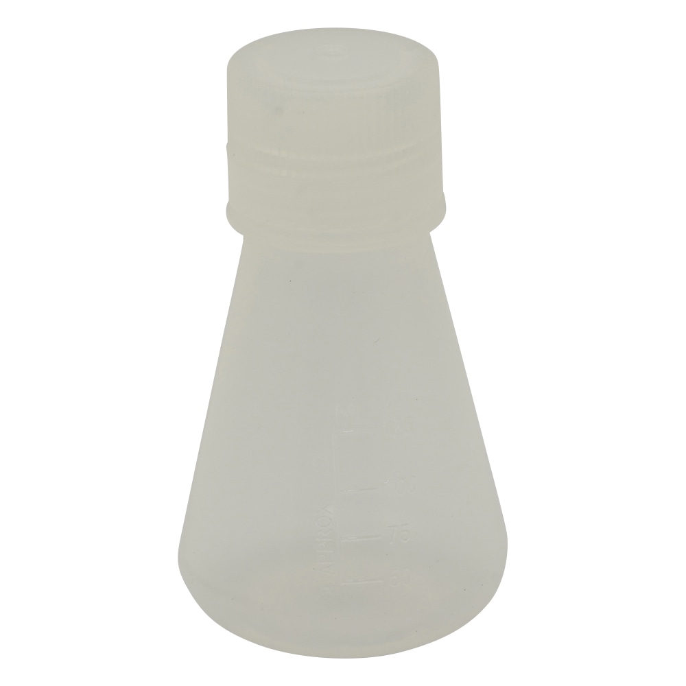 アズワン PP三角フラスコ(スクリューキャップ付) 125mL PEF125 1個(ご注文単位1個)【直送品】