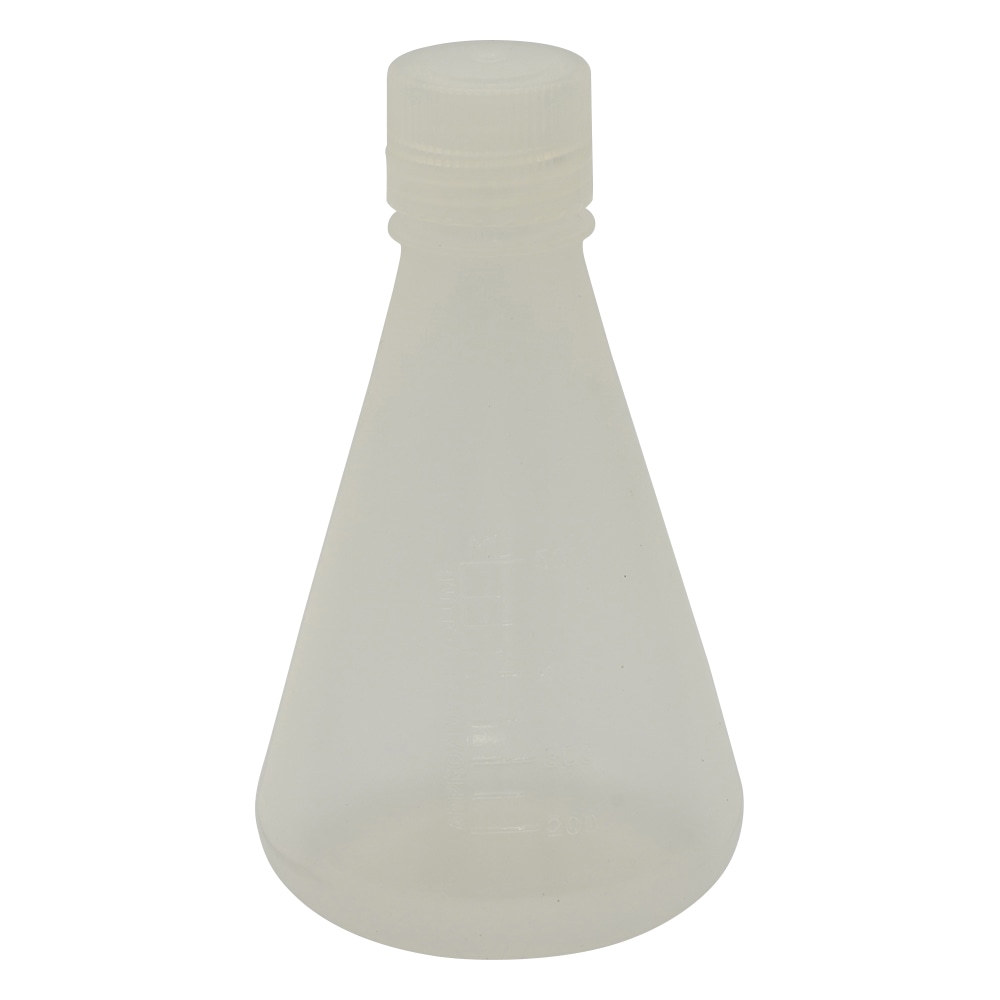 アズワン PP三角フラスコ(スクリューキャップ付) 500mL PEF500 1個(ご注文単位1個)【直送品】