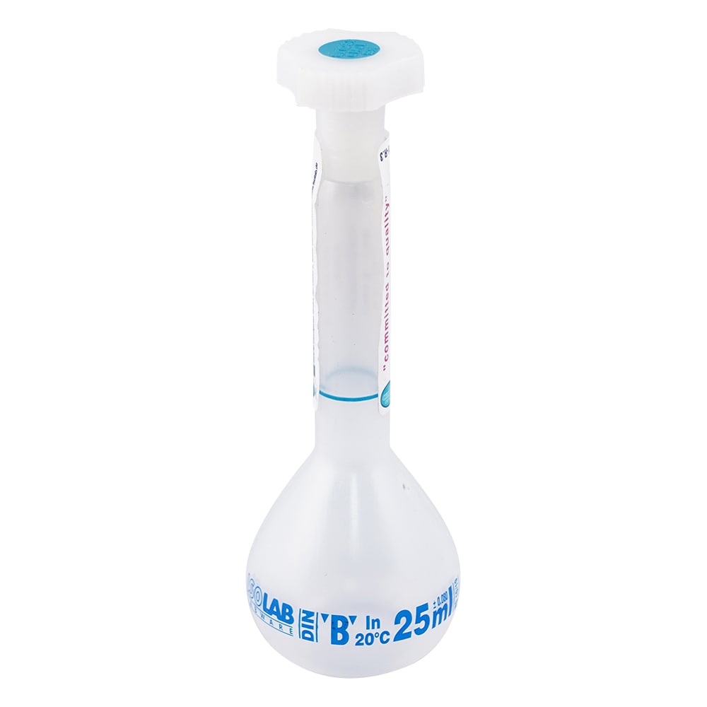 アズワン PP製メスフラスコ 25mL PPMS-25 014.03.025 1個(ご注文単位1個)【直送品】