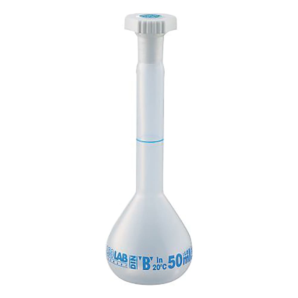 アズワン PP製メスフラスコ 50mL PPMS-50 014.03.050 1個(ご注文単位1個)【直送品】