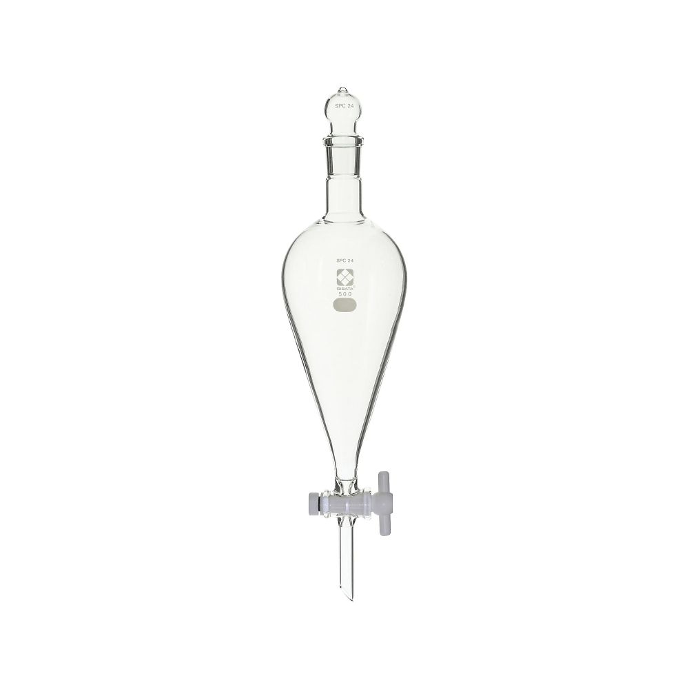 柴田科学 SPC分液スキーブ型ロート PTFEコック付 500mL 031240-500 1個(ご注文単位1個)【直送品】