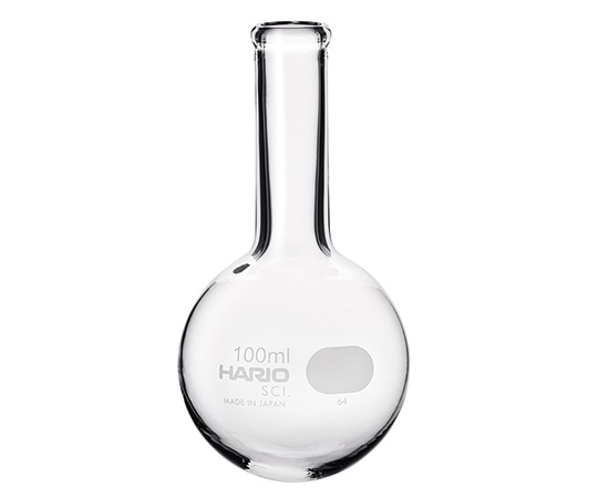 HARIO 丸底フラスコ 100mL MF-100 1個(ご注文単位1個)【直送品】