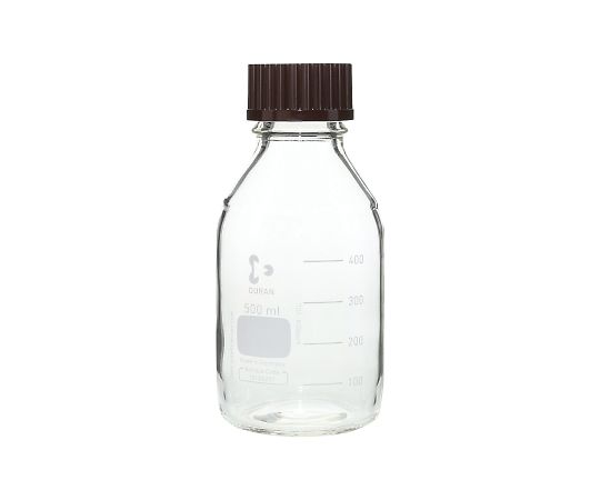 DWK Life Sciences ねじ口瓶丸型(デュラン(R)) 赤キャップ付 500mL 1本(ご注文単位1本)【直送品】