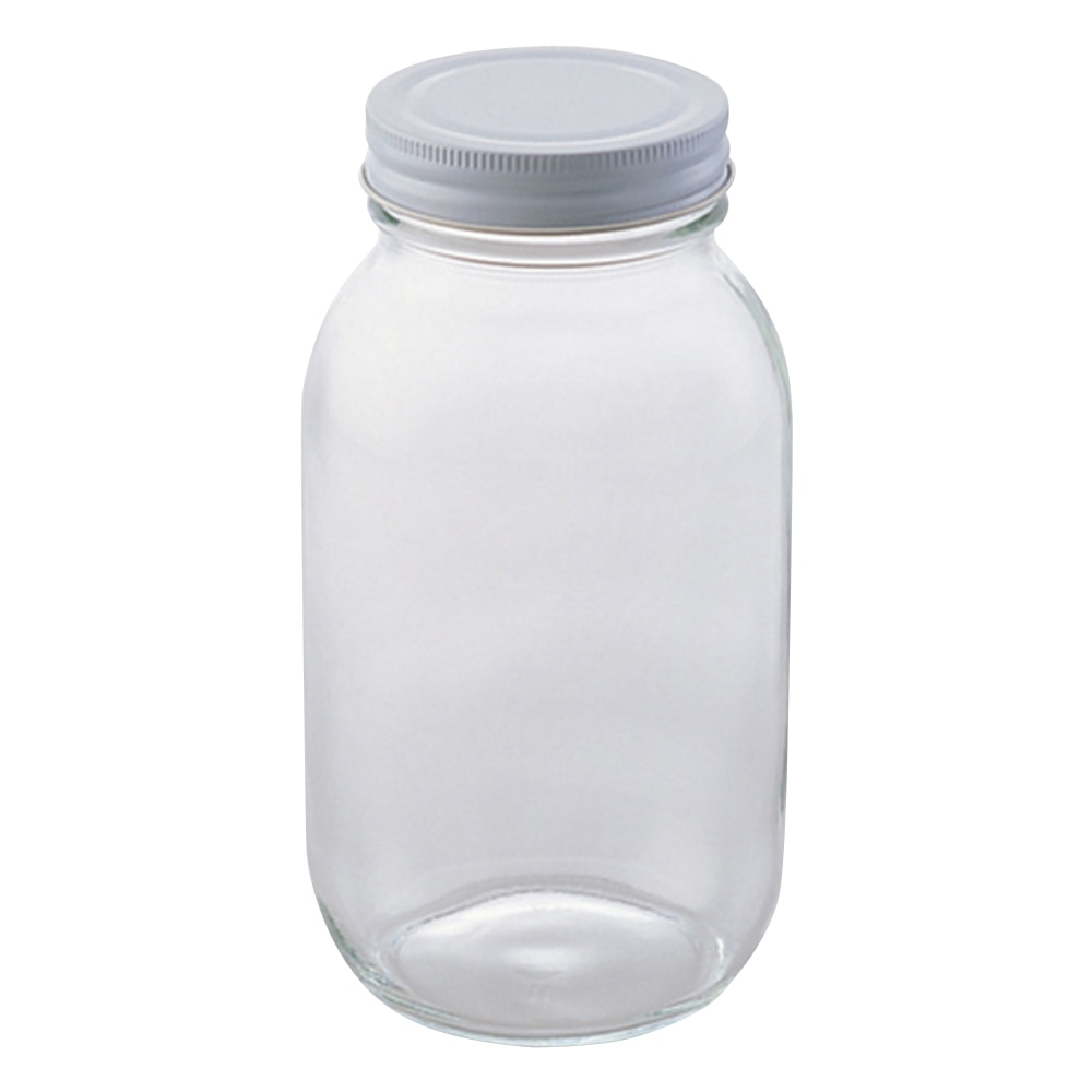 アズワン 広口ガラスボトル　940mL　キャップ別　20本入　M-900 1箱（ご注文単位1箱）【直送品】