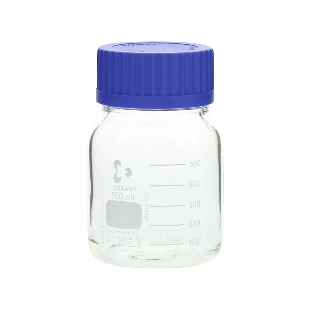 DWK Life Sciences 広口ねじ口瓶 デュラン(R) 500mL 017250-500A 1本(ご注文単位1本)【直送品】