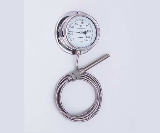佐藤計量器製作所 隔測式温度計(壁掛式) 0~200℃ LB-100S 1台(ご注文単位1台)【直送品】