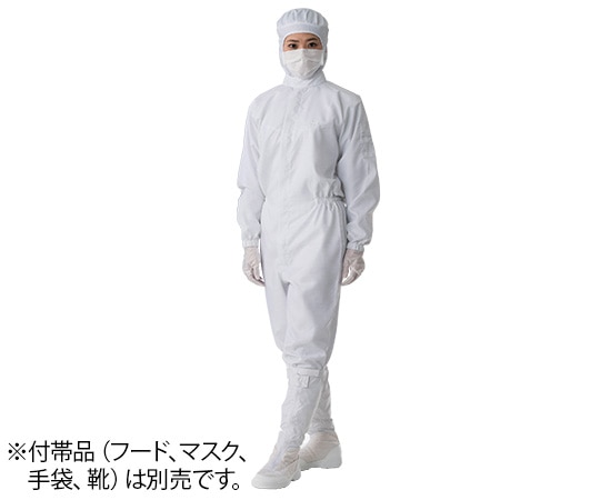 東洋リントフリー ESD対策無塵衣 FS150C 白 2L FS150C-01 LL 1着(ご注文単位1着)【直送品】