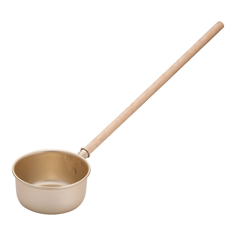 前川金属 ゴールド アルマイト 水杓 9cm 1個(ご注文単位1個)【直送品】