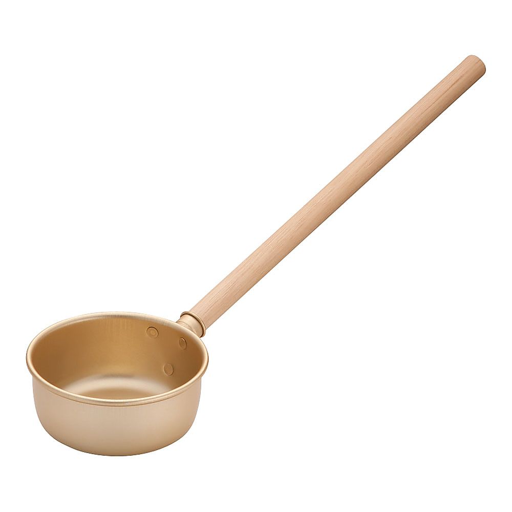 前川金属 ゴールド アルマイト 水杓 11cm 1個(ご注文単位1個)【直送品】