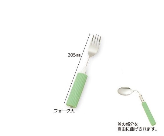 フセ企画 オールステンレスハンドル・シリコンスポンジ付き フォーク大 1個(ご注文単位1個)【直送品】