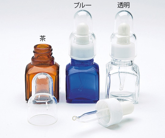 堀内製作所 スポイト薬瓶(オーバーキャップ付き) 9mL 透明 G-04 1個(ご注文単位1個)【直送品】