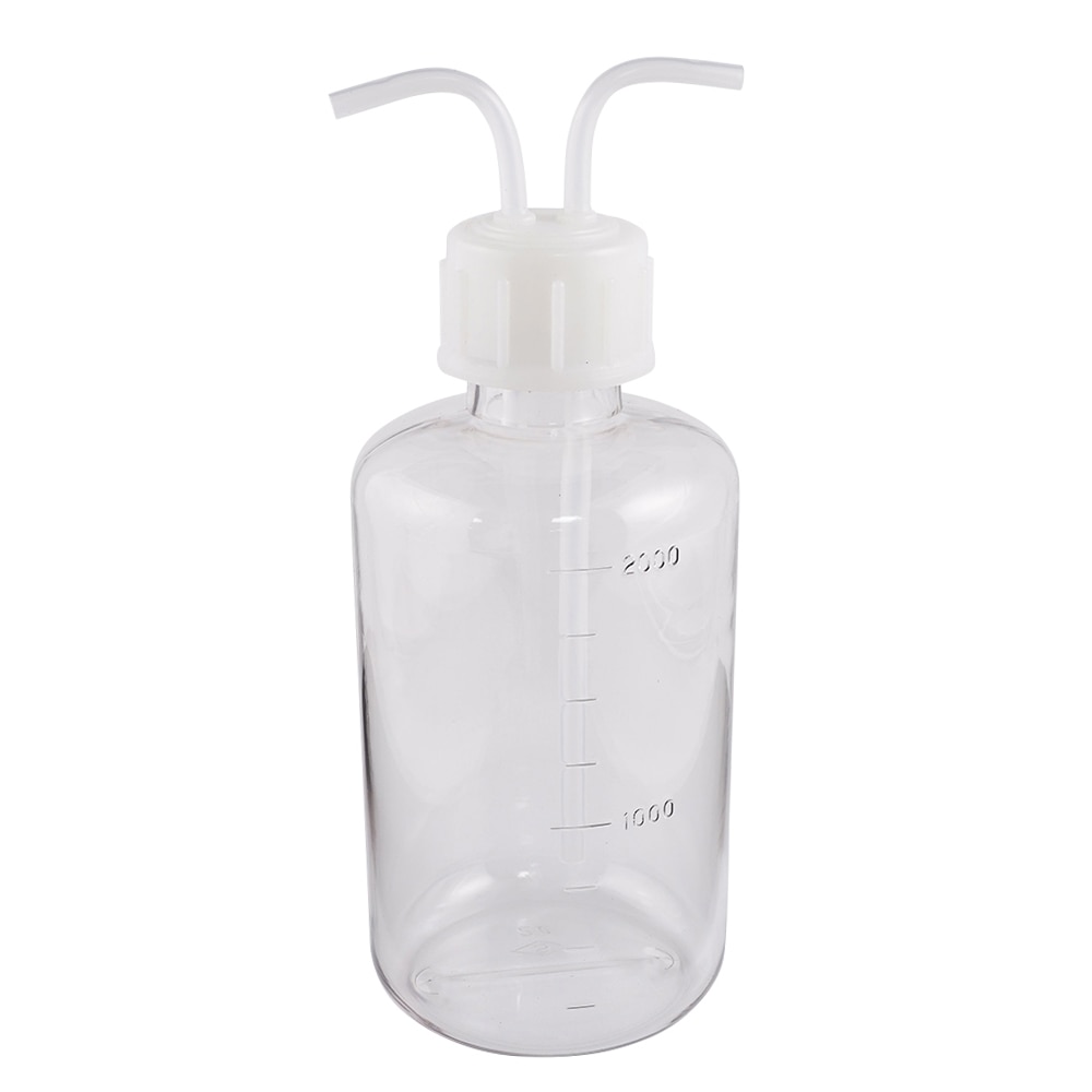 アズワン ガス洗浄瓶 2000mL (PC製) 細口タイプ 1本(ご注文単位1本)【直送品】