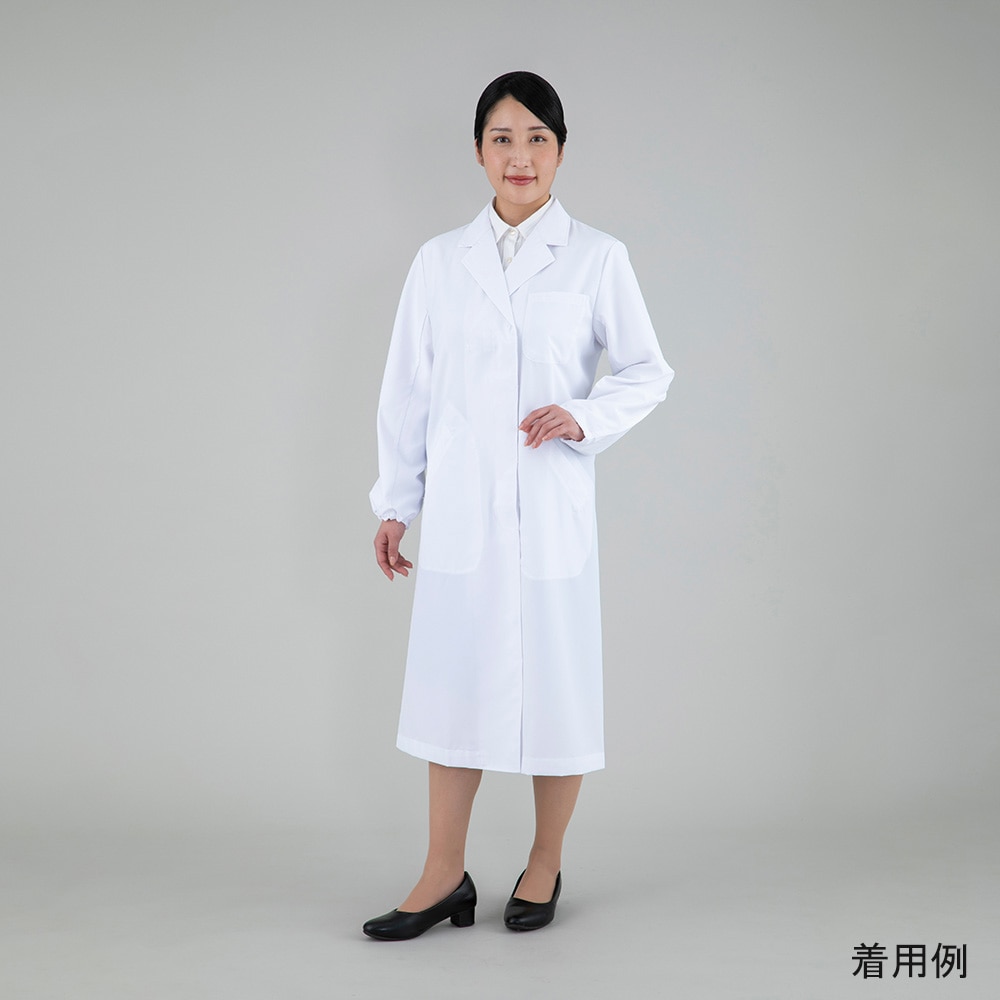 アズワン 快適さわやか白衣(女性用) L AS9746-WL 1枚(ご注文単位1枚)【直送品】