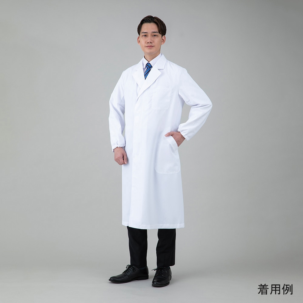 アズワン 快適さわやか白衣(男性用) LL AS9749-MLL 1枚(ご注文単位1枚)【直送品】