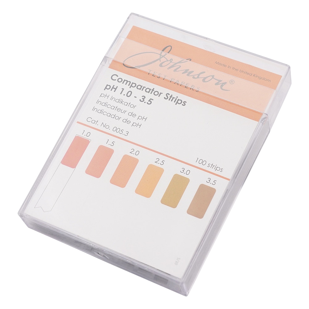 アズワン pH試験紙 PP(ポリプロピレン)スティックタイプ pH1.0~3.5 1箱(100枚入) 005.3 1箱(ご注文単位1箱)【直送品】