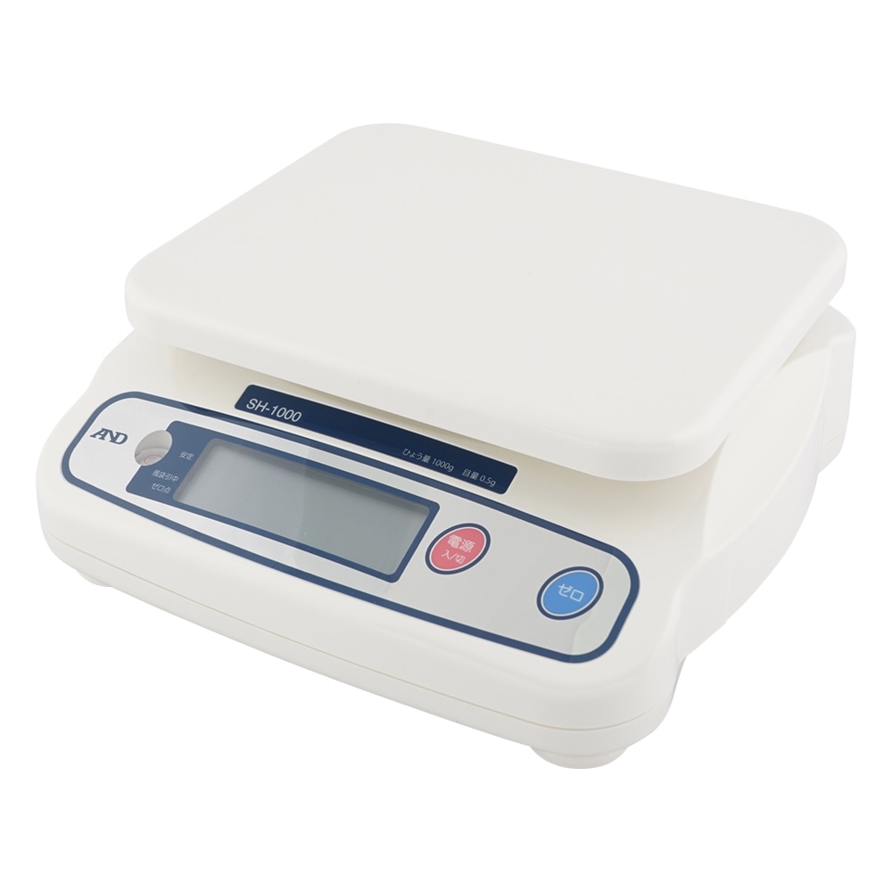 エー・アンド・デイ デジタルはかり SHシリーズ ひょう量:1000g 最小表示:0.5g SH-1000 1台(ご注文単位1台)【直送品】