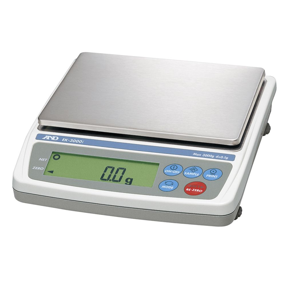 エー・アンド・デイ コンパクト電子天びん EK-iシリーズ ひょう量:3000g 最小表示:0.1g EK-3000i 1台(ご注文単位1台)【直送品】