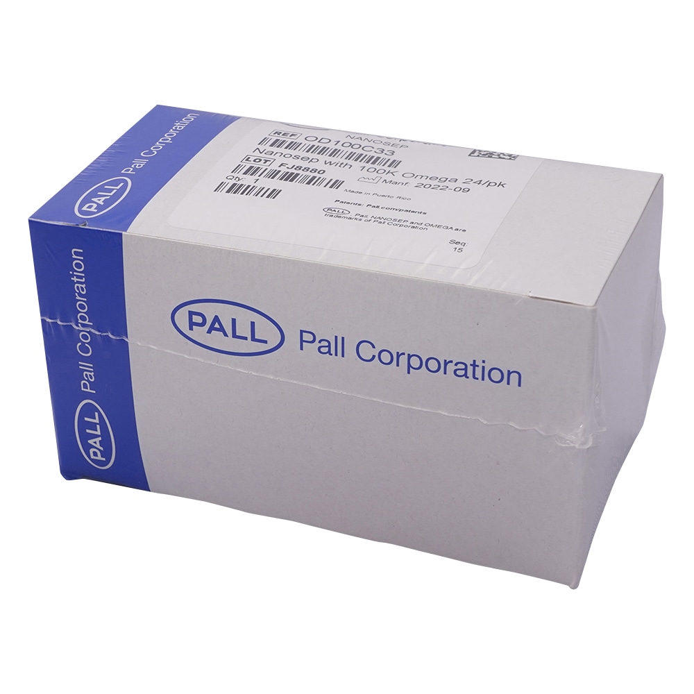 PALL(日本ポール) ナノセップR 遠心ろ過デバイス(MFユニット付き) クリア 1箱(24個入) OD100C33 1箱(ご注文単位1箱)【直送品】