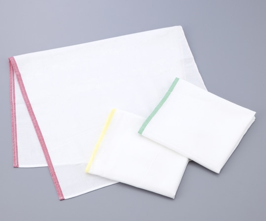 アズワン 四方縫いフキン 1袋(10枚入) グリーン 1袋(ご注文単位1袋)【直送品】