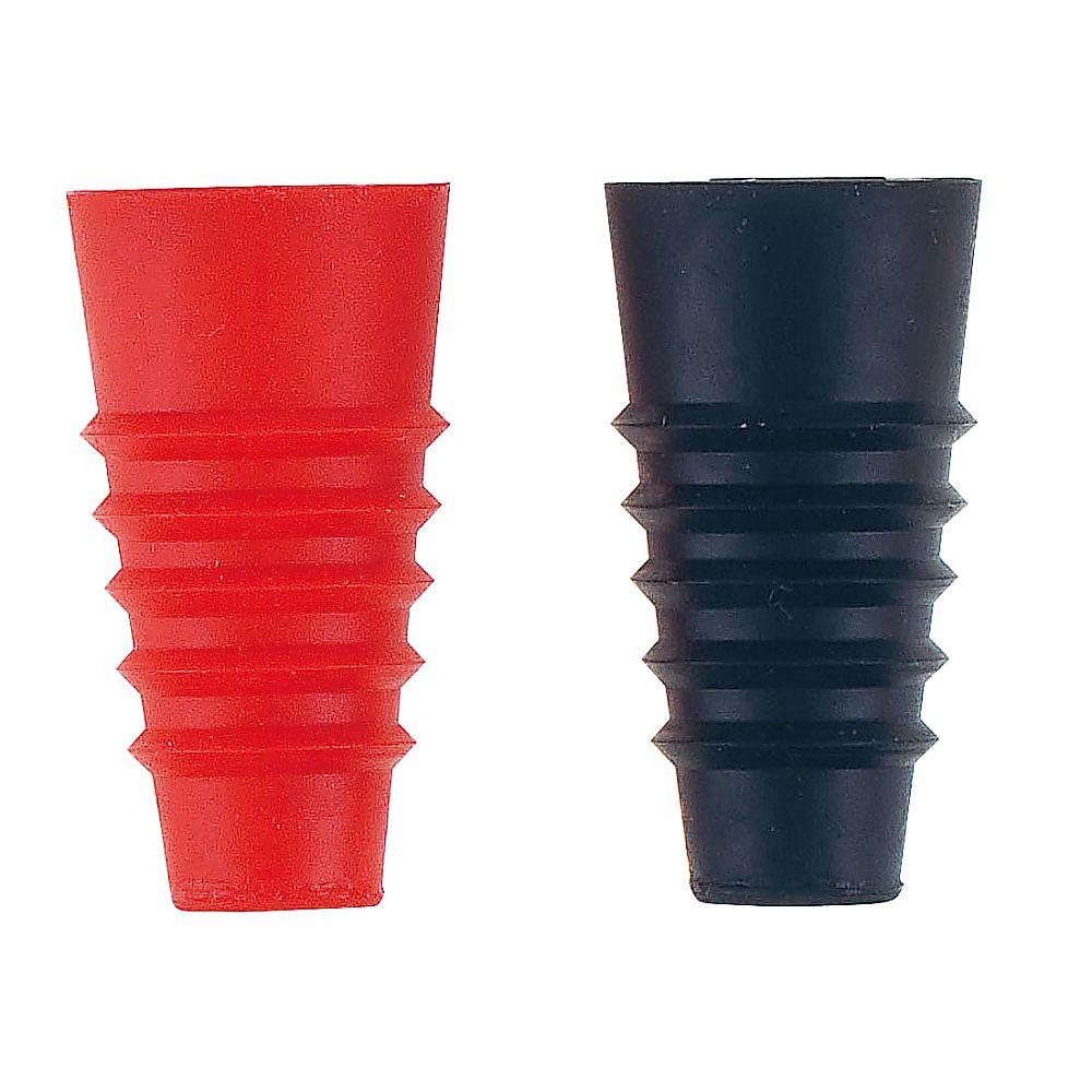 ViV ViV シリコンボトルストッパー 2ヶ組 レッド&ブラック 1ケース(2個入) 59854 1ケース(ご注文単位1ケース)【直送品】