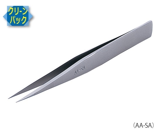 RUBIS MEISTER ピンセット SA(耐酸鋼)製 クリーンパック No.AA AA-SA 1本(ご注文単位1本)【直送品】
