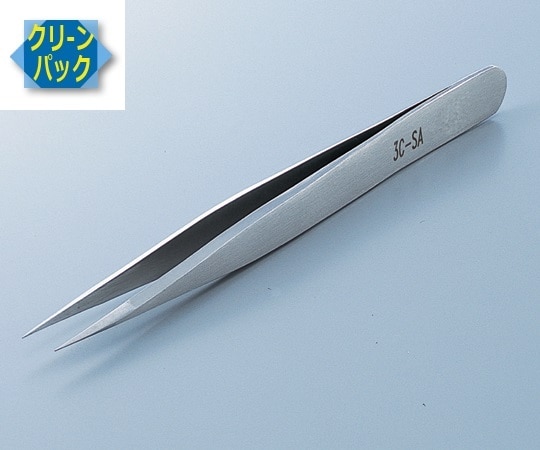 RUBIS MEISTER ピンセット SA(耐酸鋼)製 クリーンパック No.3C 3C-SA 1本(ご注文単位1本)【直送品】