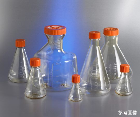 Corning(Falcon) 三角フラスコ バッフル付 250mL 50個入 431407 1箱(ご注文単位1箱)【直送品】