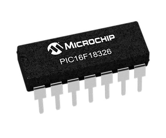 Microchip マイコン 8ビット RISC PIC16 32MHz 28 kB フラッシュ 14-Pin PDIP 1袋(5個入) PIC16F18326-I/P 1袋(ご注文単位1袋)【直送品】