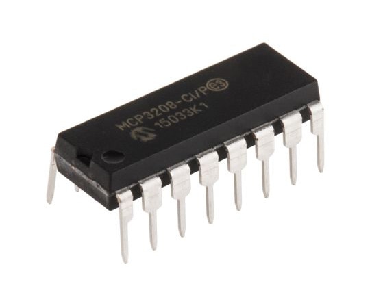 Microchip 12ビット ADコンバータ SPI 16ピン PDIP 1袋(5個入) MCP3208-CI/P 1袋(ご注文単位1袋)【直送品】