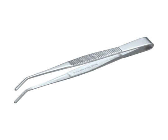 トラスコ中山 ステンレス製ピンセット 125mm 曲ギザ付 TSP-22 1本(ご注文単位1本)【直送品】
