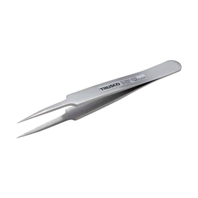トラスコ中山 高精度ステンレス製ピンセット　115mm　極細鋭型　TSP-74 1本（ご注文単位1本）【直送品】