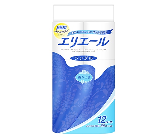 エリエール(大王製紙) エリエール トイレットティシュー 55m シングル 12ロール×6パック 823245 1ケース(ご注文単位1ケース)【直送品】