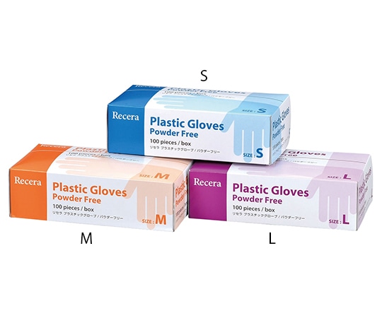 歯愛メディカル リセラプラスチックグローブ(PF) M 100枚入 1箱(ご注文単位1箱)【直送品】