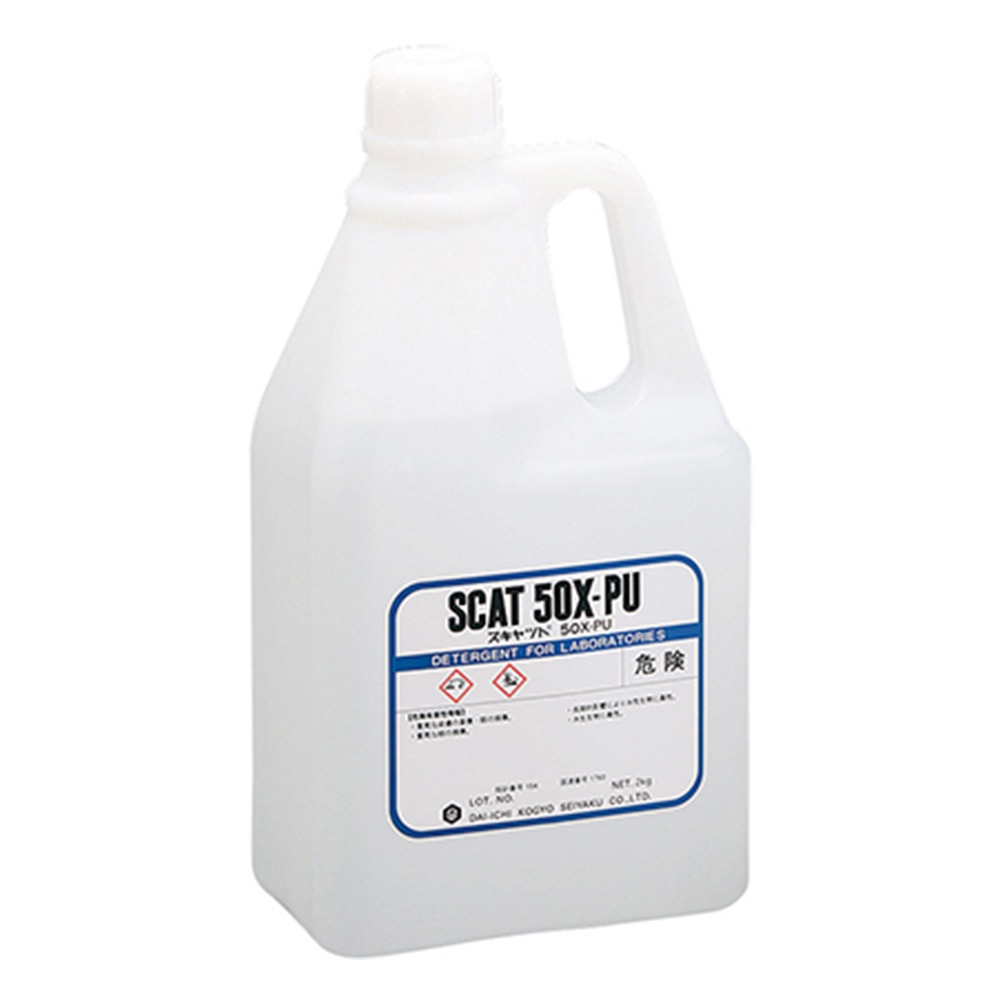 アズワン 液体洗浄剤 スキャット(R) アルカリ性・無リン・低泡性 2kg 50X-PU 1個(ご注文単位1個)【直送品】