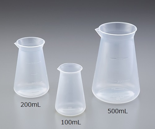 ニッコー・ハンセン TPXコニカルビーカー 500mL 1個　3027-02 1個（ご注文単位1個）【直送品】