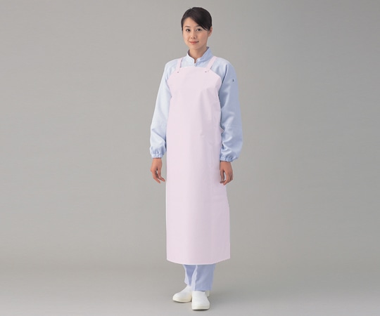 アズワン 胸付前掛 EVA製 ピンク A-7 1枚(ご注文単位1枚)【直送品】