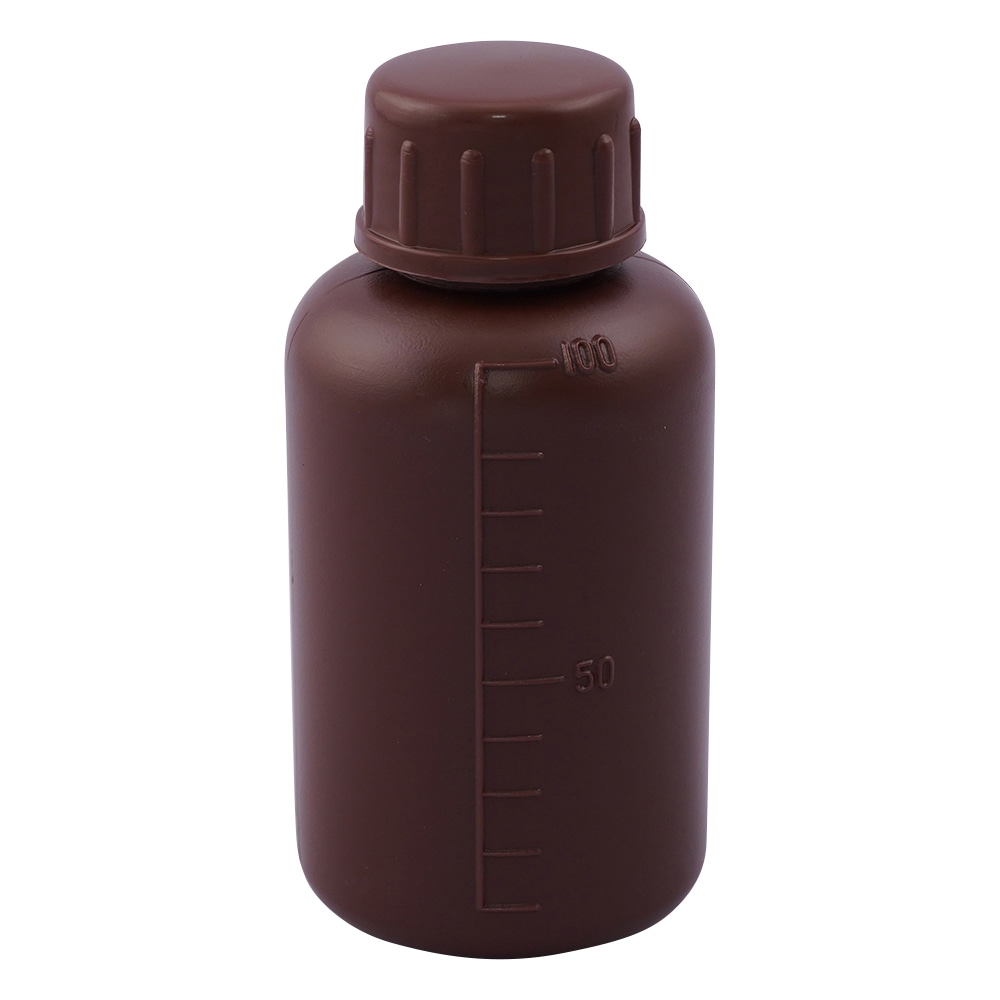 ニッコー・ハンセン 標準規格瓶 丸型細口(遮光) 100mL 1本 1031-01 1本(ご注文単位1本)【直送品】